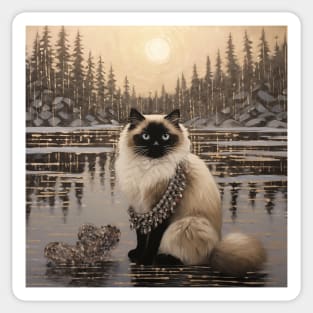 Jewelled Birman Sticker